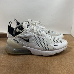Nike Air Max 270 Women's Size 10 AH6789-100 White Black Running Athletic Shoes